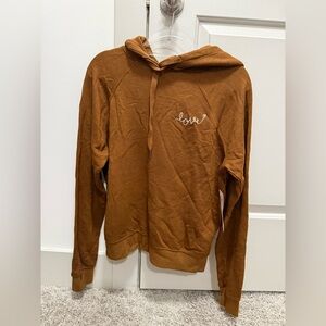 Spiritual Gangster Medium Love Embroidered Brown Hoodie. ⚡️🐻